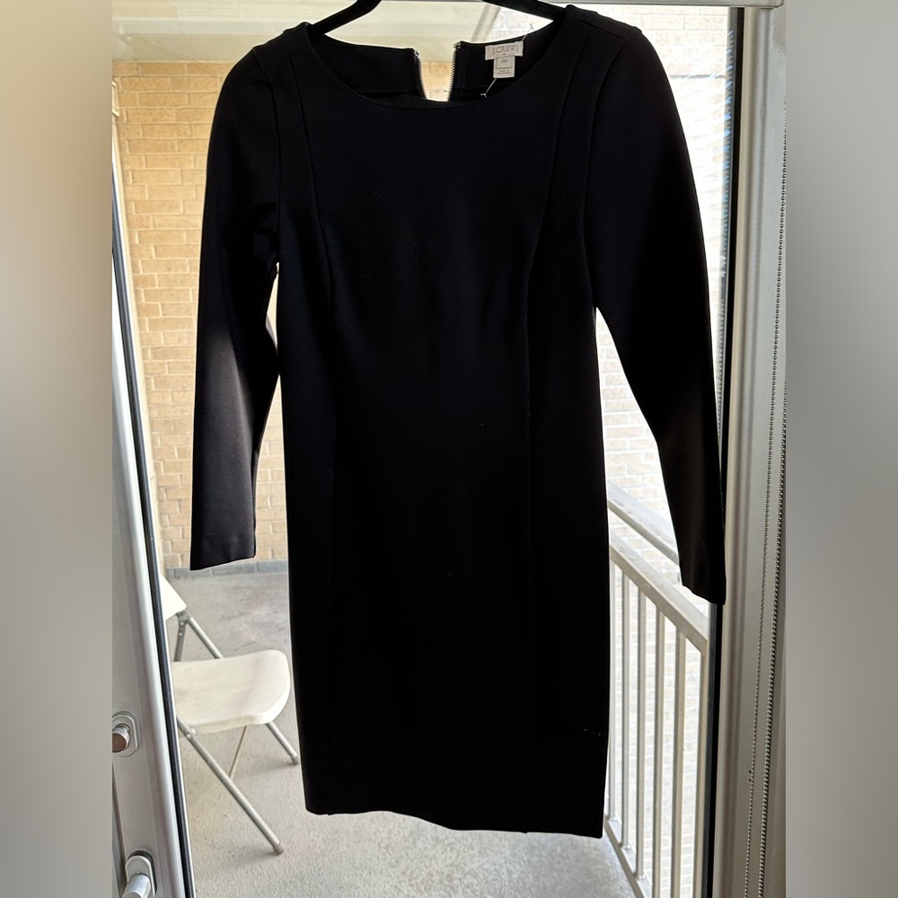 XXS Jcrew black Sheath dress like new